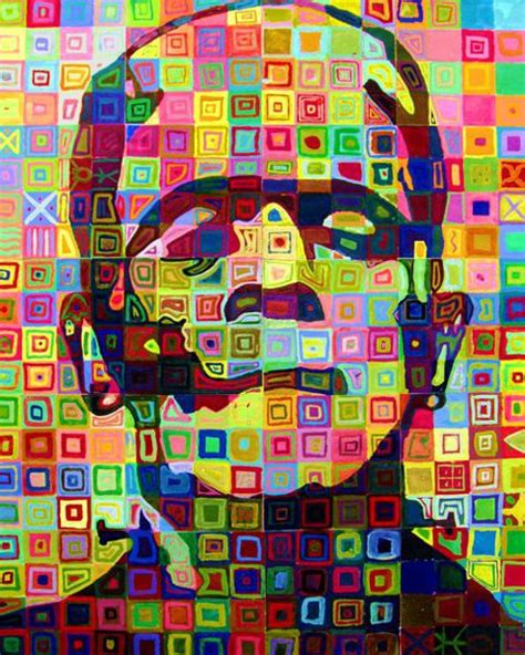 Chuck Close Portrait Lesson A Group Project Chuck Close Art Chuck Close Portraits Art