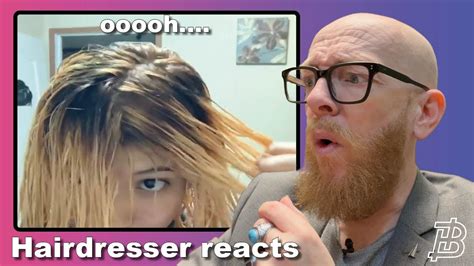 She Is Going From Black To Blond With Quick Blue Hairdresser Reacts To Hair Fails Youtube