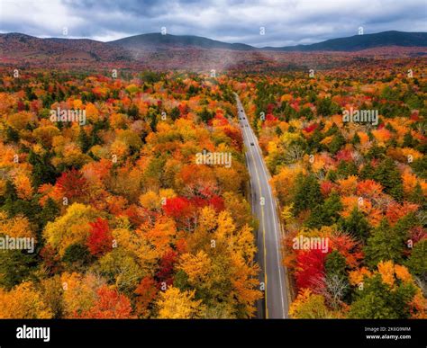 White Mountains NH Fall Foliage Stock Photo - Alamy