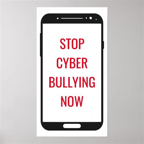 Stop Cyber Bullying Poster | Zazzle.com