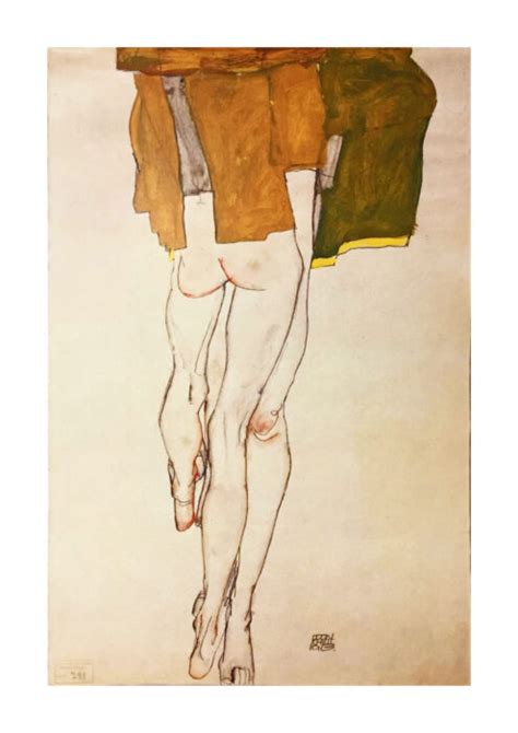 1981 Egon Schiele 20 Erotic Drawings Half Nude Torsos Standing Artebonito