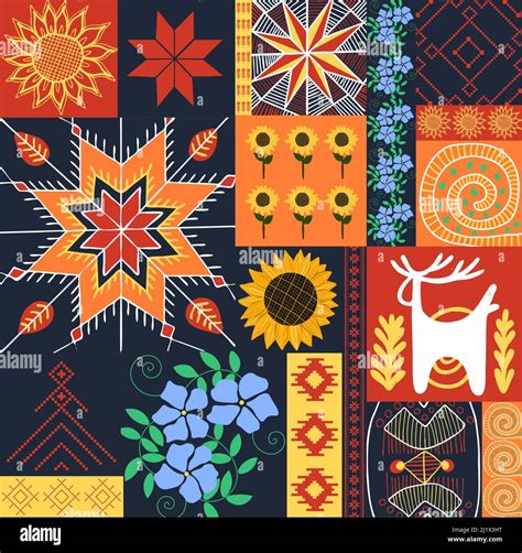 Modern Ukrainian ornament. Seamless pattern in the Ukrainian style ...