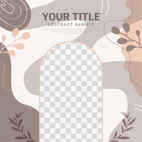 Premium Vector Minimalist Floral Social Media Post Template Vector