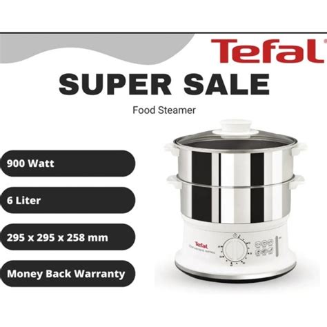 Jual Pengukus Kukusan Stainless TEFAL VC1451 Food Steamer Shopee