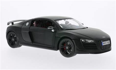 Miniature Audi R8 118 Maisto Gt Matt Noire Voiture