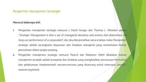 Konsep Dasar Manajemen Strategik Dan Manajemen Strategik Ppt