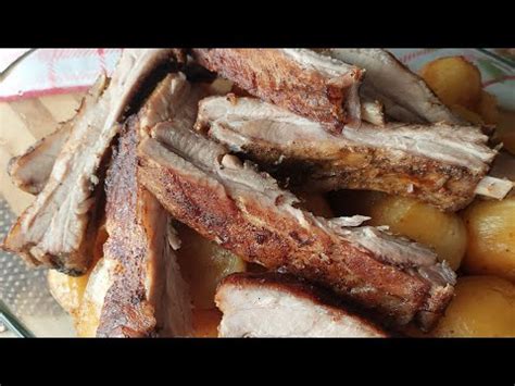 Svinjska rebra pečena u rerni sa krompirom Baked pork ribs YouTube