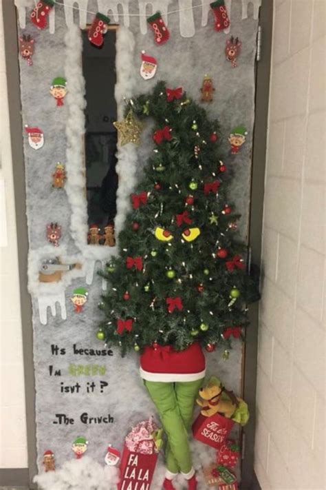 101 Creative Christmas Classroom Door Decorations | Door decorations ...