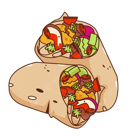 Burrito Cartoon Drawing, Drawing Clipart, Cartoon Clipart, Burrito ...