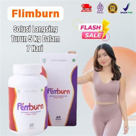 Jual Flimburn By Flimty Botol Isi Kapsul Original Pembakar Lemak