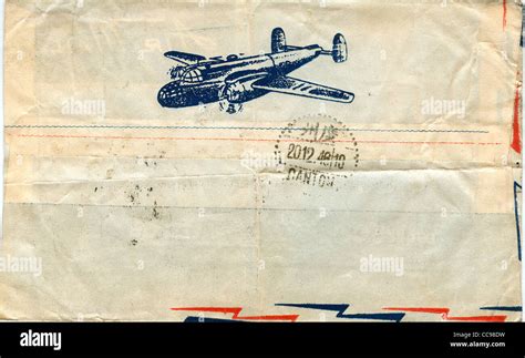 Airmail Envelope Stamp Hi Res Stock Photography And Images Alamy