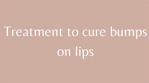 Why Do I Have a Bump on My Lip? - HealthNord