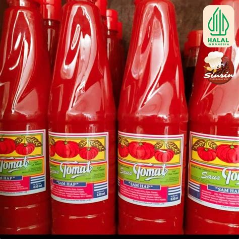 Jual Saus Tomat Sam Hap Samhap Samhap Halal MUI 630ml Saos Masak Cap