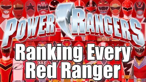 Power Rangers Ranking Every Red Ranger Youtube