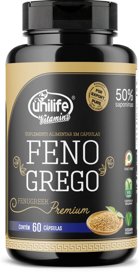 FENO GREGO PREMIUM 50 SAPONINAS CONCENTRADO 60 CÁPSULAS UNILIFE