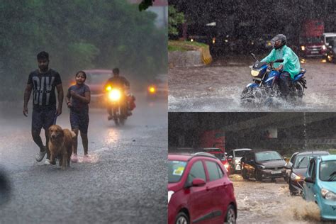 Monsoon Magic In Delhi Heavy Rain Lashes Delhiites Imd Predicts More