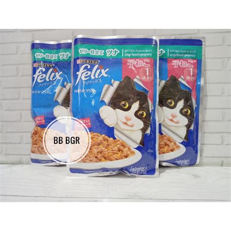 Jual Felix Makanan Sachet Kucing Gr Shopee Indonesia