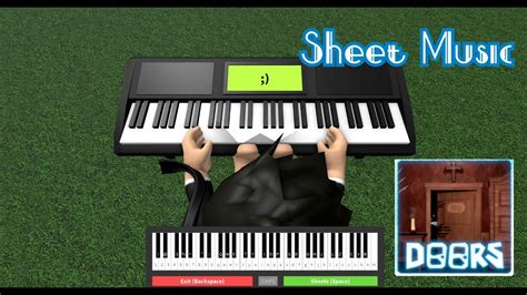 DOORS Elevator JAM OST Sheet Music Hard To Easy Roblox Piano