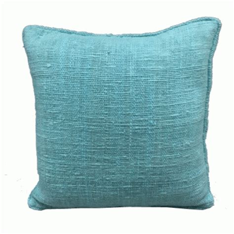 40cm Cushion Cover Wpiping Aqua