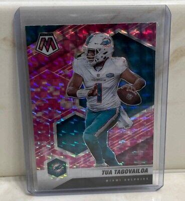 2021 Panini Mosaic Tua Tagovailoa Pink Camo Prizm Parallel Dolphins EBay