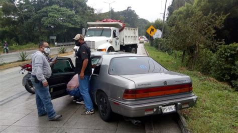 Lluvia Causa Una Decena De Accidentes En La Carretera Xalapa Coatepec