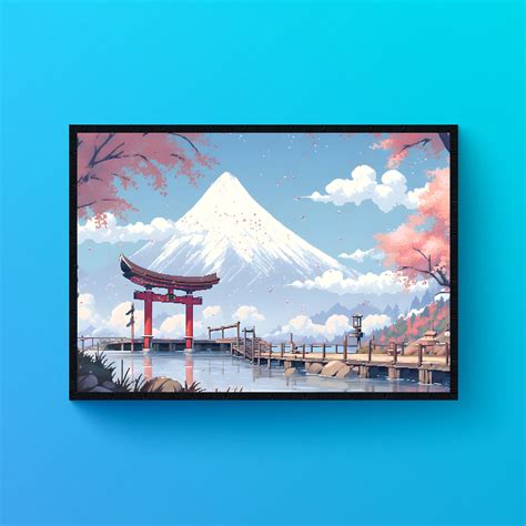 Traditional Japan Torii Gate Pixel Art Digital Car Art - Etsy