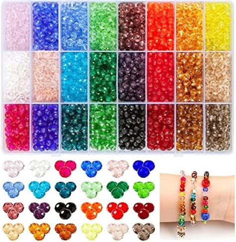 Amazon 6mm Briolette Glass Beads For Jewelry Making Faceted