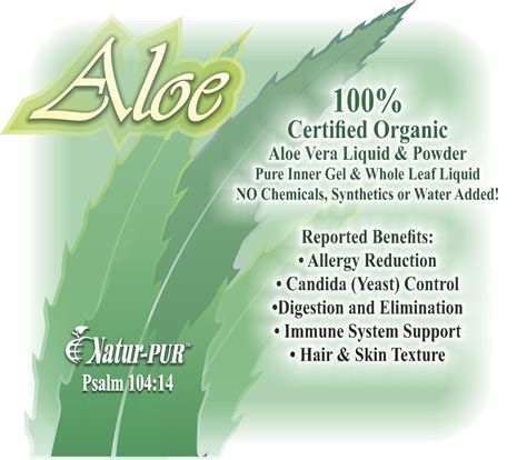 Gallon Certified Organic Aloe Vera Juice Whole Leaf Cold