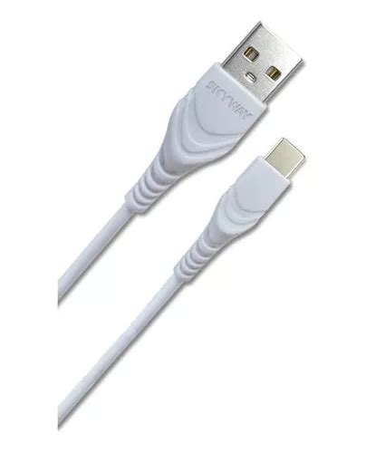 Cable Usb Tipo C 2 Metros Carga Rapida 2 4a Color Blanco Mercadolibre