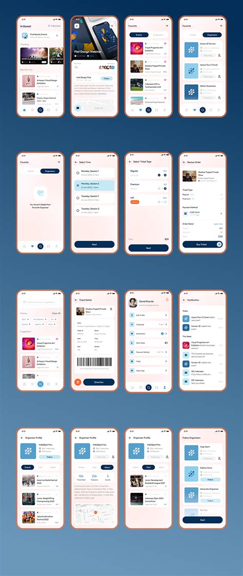 Evento Event Booking Flutter App Ui Template Figma Included