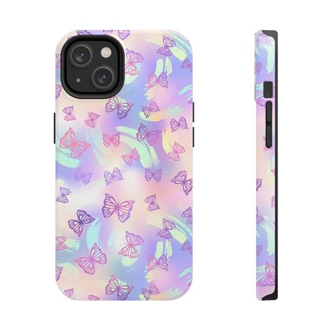 Purple Butterfly Phone Case Design Apple Multiple Sizes Etsy