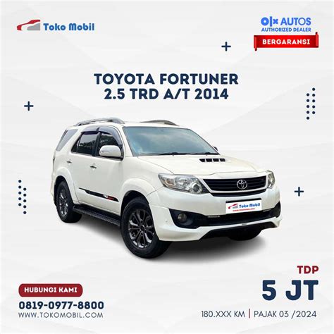 Toyota Fortuner Trd A T Tokomobil