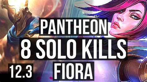 Panth Vs Fiora Top 8 Solo Kills 600 Games 921 Euw Diamond