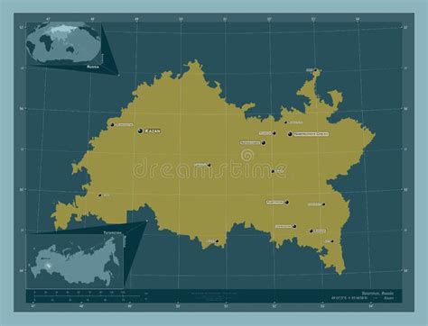 tatarstan russia solid labelled points  cities stock illustration illustration  zainsk