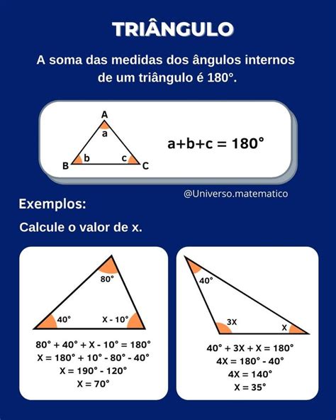 Qual É A Soma Dos Angulos Internos De Um Triangulo - Angulo Interno De Um Triangulo Soma Dos Ângulos Internos De Um