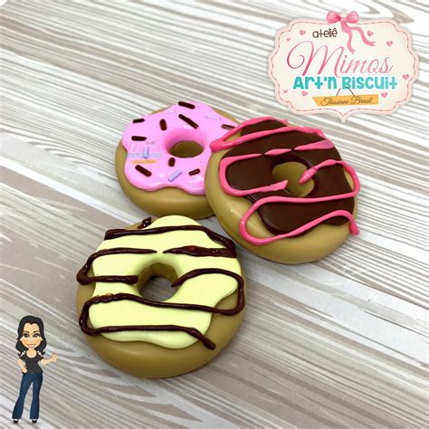 Apliques De Donuts M Em Biscuit Elo Produtos Especiais