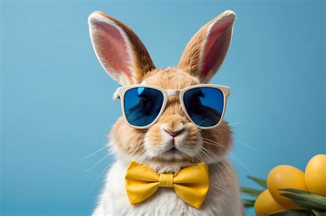 Easter Bunny With Sunglasses Free Stock Photo Public Domain Pictures