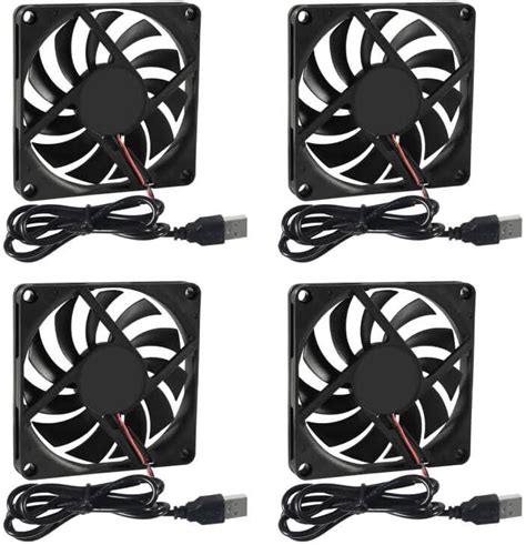 Amazon Gdstime Pack Mm X Mm Usb Fan With Speed Control V