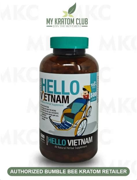 Bumble Bee Hello Vietnam Capsules My Kratom Club