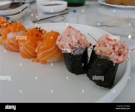 Sushi Chinese Food Chinese Restaurant Stock Photo Alamy