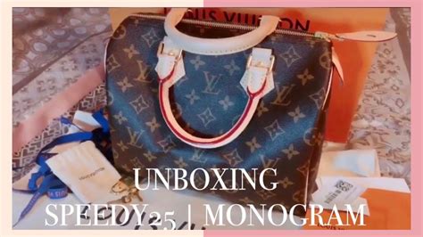 Louis Vuitton Speedy Monogram Unboxing Youtube