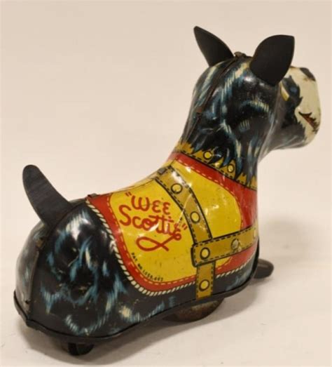 Sold Price Marx Tin Windup Wee Scottie Dog October 5 0120 1000 Am Cdt