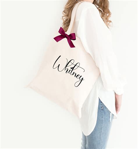 Canvas Tote Bag Personalized Bridesmaid Bags Bridesmaid Ts Maid