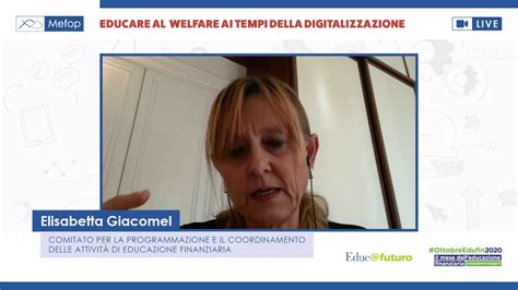 Educare Al Welfare Ai Tempi Della Digitalizzazione YouTube