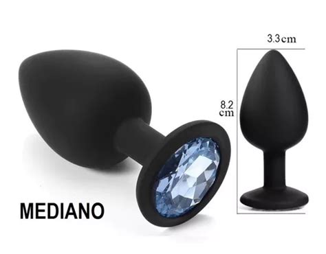 Plug Anal De Silicona X Cm Negro Cuotas Sin Inter S