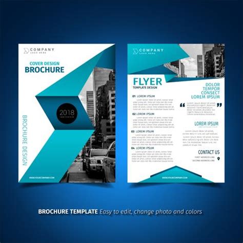 Blue Flyer Design 212927 Vector Art at Vecteezy