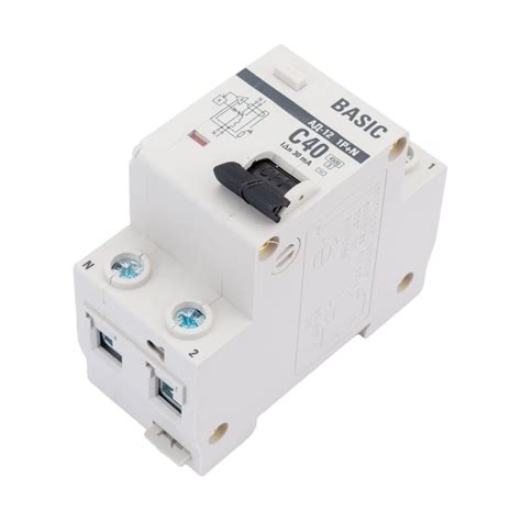 Дифференциальный автомат EKF Basic АД-12, 1P+N, 40А, 30мА, тип АС ...