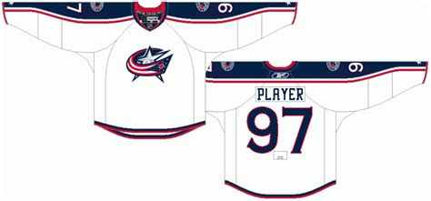 Columbus Blue Jackets Light Uniform National Hockey League Nhl