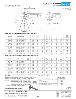 Fillable Online Angle Joint Form B Form Bs Steel Stainless Steel Angle