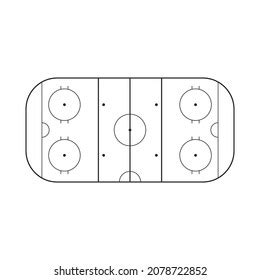 Ice Hockey Field Ice Hockey Rink Stock Vector (Royalty Free) 2078722852 ...